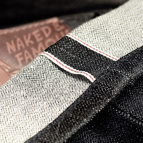 Selvedge on denim jeans, photo by Jeff Nelson